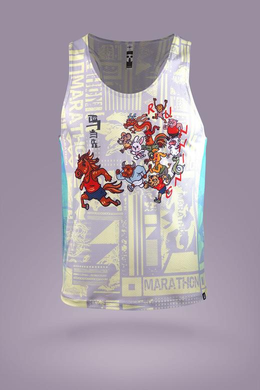 严素跑步背心,马当先系列,男/女款,轻量,快干,严素态度 商品图2