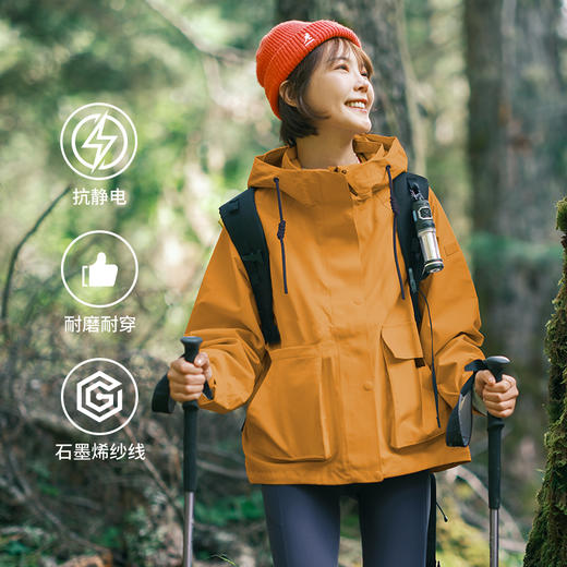 【乐粉专属】SCALER/思凯乐男女冲锋衣三合一爆款户外防风防水外套F2404507 商品图0