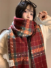 <曾小咸推荐> 韩版千鸟格氛围感围巾 日常价89/件 商品缩略图4
