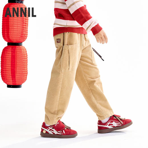 【实体店同款】男童全腰梭织单裤春季新款安奈儿童装AB616015 商品图2