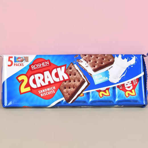 如胜脆乐脆香草牛奶酱夹心饼干190g 商品图2