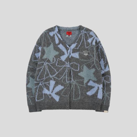 GOODBAI GOODEES 秋冬新款蝴蝶结提花毛衣开衫外套 商品图2