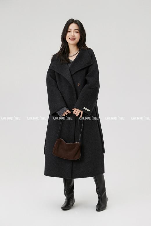 【门店同款】ENJOY冬季“暖冬知性”小立领收腰长款大衣 168144139 商品图10