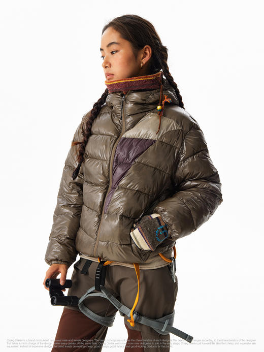 CryingCenter 石墨烯轻量化连帽外套 绗缝拼色内胆 哭喊中心 商品图4