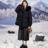 新国标90白鸭绒加肥加大码胖mm200斤中长款孕妇收腰羽绒服女2512 商品缩略图1