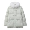 新国标90白鸭绒加肥加大码胖mm200斤中长款孕妇国风羽绒服女2501 商品缩略图4