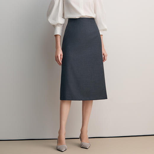 EITIE爱特爱高腰通勤时尚小A西装半裙8506202 商品图3