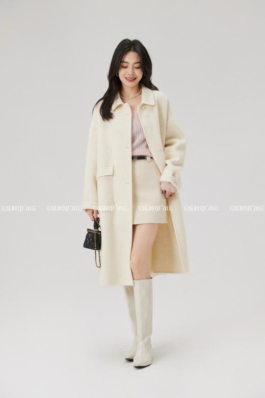 【门店同款】ENJOY冬季“暖冬知性”翻领排扣长款大衣 167950278 商品图3