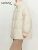 【拼接针织】阿菁娜冬季新款拼接针织羽绒服立领袖口防风设计F30D216031 商品缩略图1