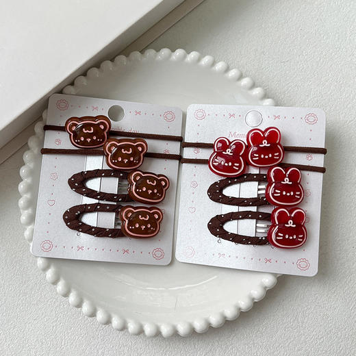 复古透色动物头组合发夹-纪念日百货门店同款167997560 商品图4