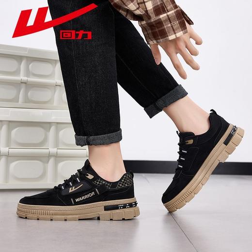回力男鞋加绒工装鞋2025秋冬新款户外登山鞋男士厚底运动休闲鞋子 商品图3