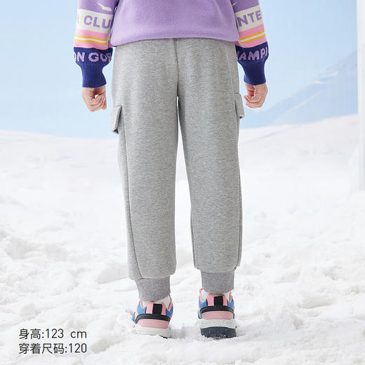 【秒】【专柜同款】MQD童装女童冬季新款加绒针织裤儿童运动裤卫裤潮 商品图3