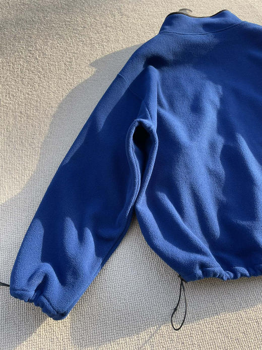 129-8 排他性独家圆正 miu专用摇粒绒 宝石蓝新色 亲肤温润软摇粒绒 拉链运动衫 商品图11