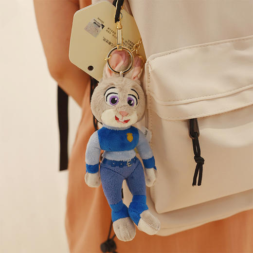 迪士尼疯狂动物城 朱迪毛绒玩具 钥匙圈挂件礼物 公仔周边包包挂饰女生 布娃娃 可爱玩偶 商品图1