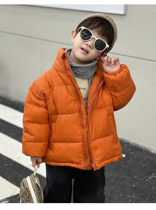 特价小立领男女宝同款85%白鸭绒亲子羽绒服 商品图2