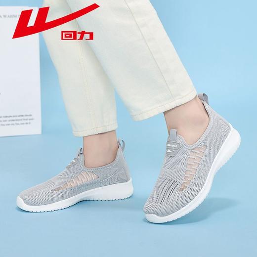 回力女鞋妈妈鞋秋季新款套脚透气中老年轻薄软底一脚蹬老年健步鞋 商品图8
