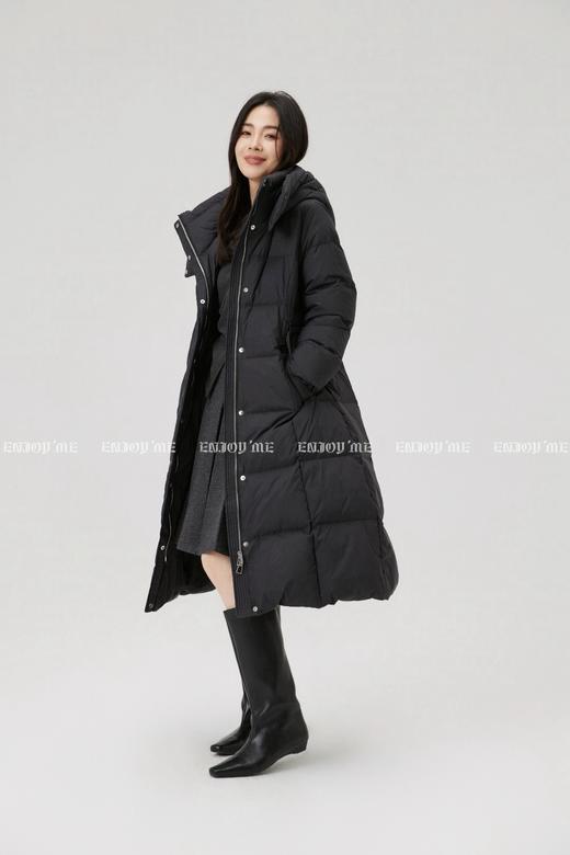 【门店同款】ENJOY冬季“暖冬知性”收腰连帽长款羽绒服 168494665 商品图11