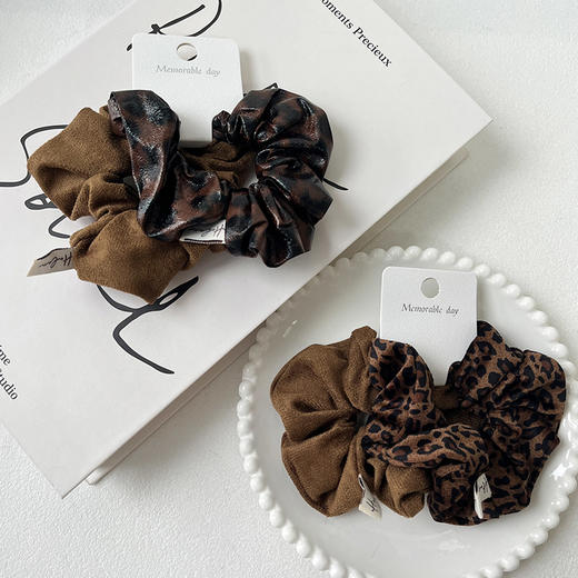 chic豹纹对装发圈-纪念日百货门店同款167997463 商品图3