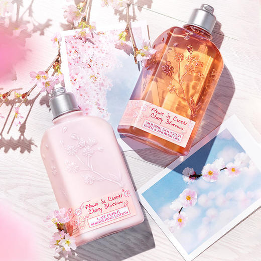 L'OCCITANE 欧舒丹 【新版】全新樱花沐浴露 250ml & 身体乳250ml 商品图3