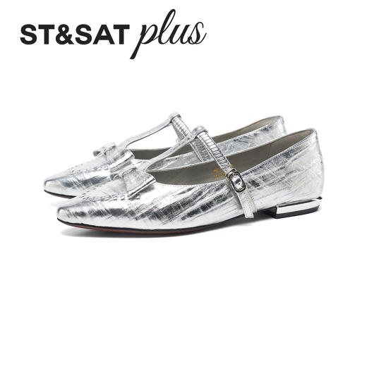 星期六26春新款蝴蝶结T带焦糖玛丽珍SSE1111059 商品图10