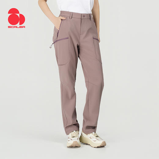 【乐粉专属】SCALER/思凯乐男女款复合软壳长裤防泼水防风透气亲肤F3916D32 商品图0