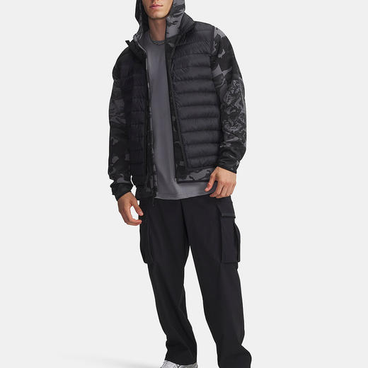 UA安德玛25年新款Limitless男子休闲保暖黑色羽绒马甲6001212-001 商品图2