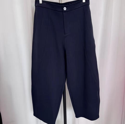 水淼2026春新品爆款半松紧腰围挺阔花苞裤2258 商品图0