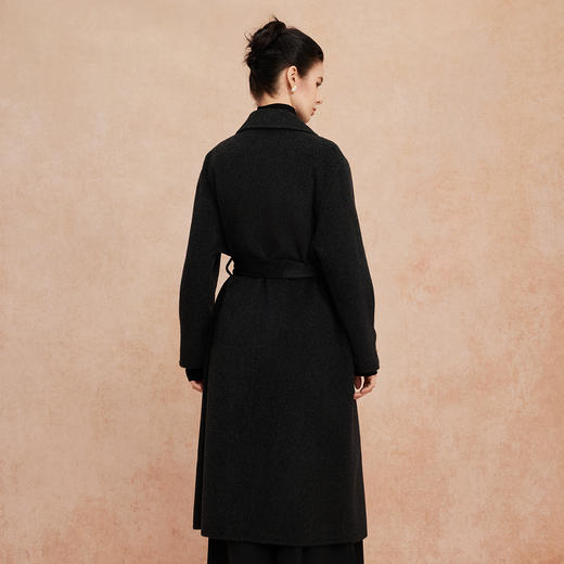 QH964斯尔丽25新款复古经典气质优雅OL风百搭显瘦松弛感长款大衣 商品图1