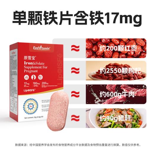 医维他原雪宝孕妇补铁叶酸片（孕妇营养补充食品） 商品图4