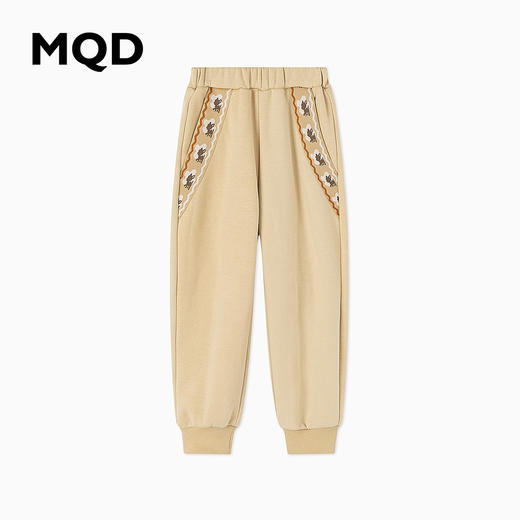 【秒3】【MQD】【专柜同款】童装女童冬季新款中大儿童针织裤保暖长裤潮 商品图0