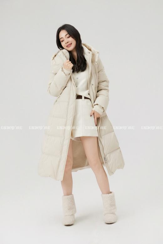 【门店同款】ENJOY冬季“暖冬知性”收腰连帽长款羽绒服 168494665 商品图6