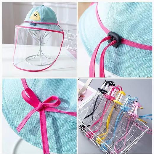 新生儿童面罩婴幼儿防护罩通用可调可拆卸隔离防唾液防飞沫脸罩 商品图3