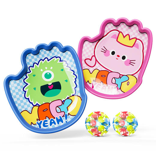 致佳儿童玩具粘靶球吸盘粘粘球亲子互动黏黏球户外运动抛接球手掌 商品图4