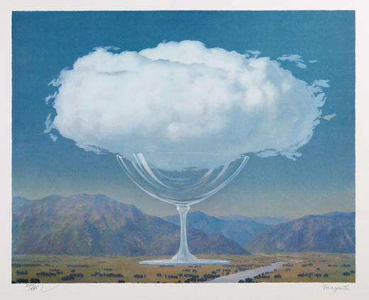 独角鹿西洋古董2010年法国巴黎Art-Lithographies出版雷内·马格利特图版签名限量彩色石版画作品《La Corde Sensible 心弦》 商品图3