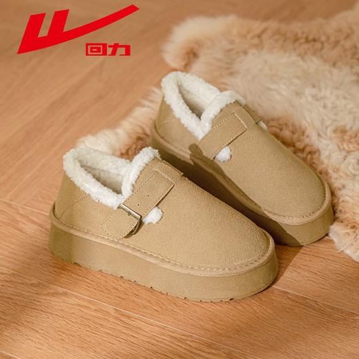 回力雪地靴女鞋2025新款冬季加绒加厚勃肯鞋子女防寒保暖棉鞋女款 商品图7