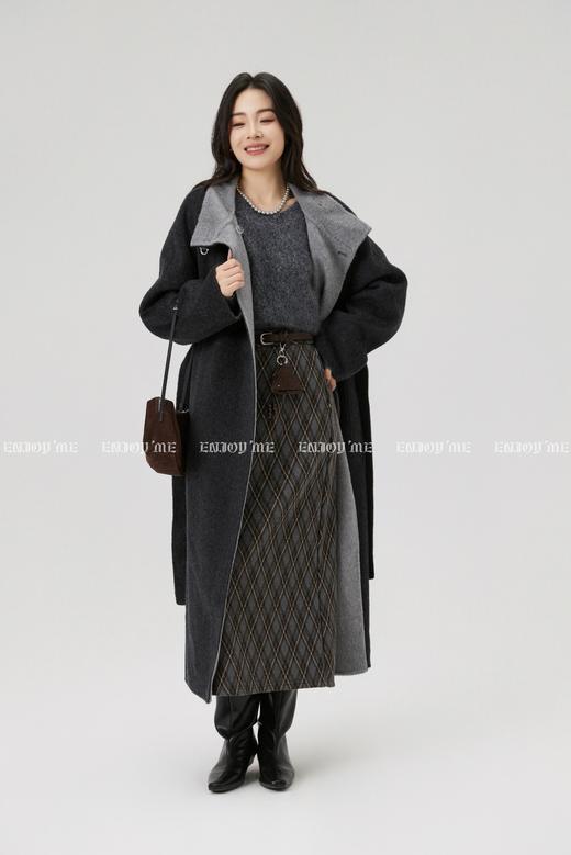 【门店同款】ENJOY冬季“暖冬知性”复古格纹半身裙 168643350 商品图5