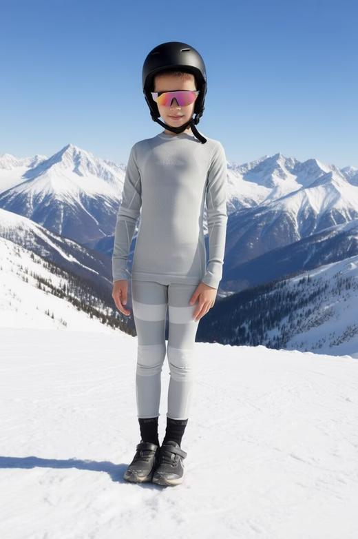 纳趣儿童运动保暖内衣套装功能滑雪压缩内衣裤速干排汗 商品图4