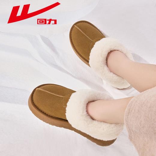 回力女鞋雪地靴2025新款冬季加绒加厚厚底棉鞋皮毛一体保暖鞋子女 商品图7