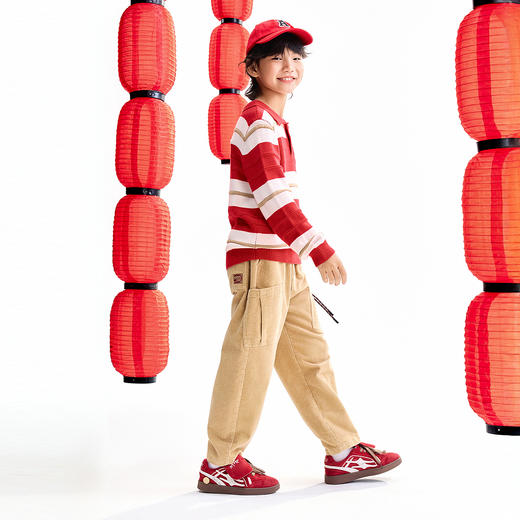 【实体店同款】男童翻领棉线衫春季新款安奈儿童装AB614014 商品图5