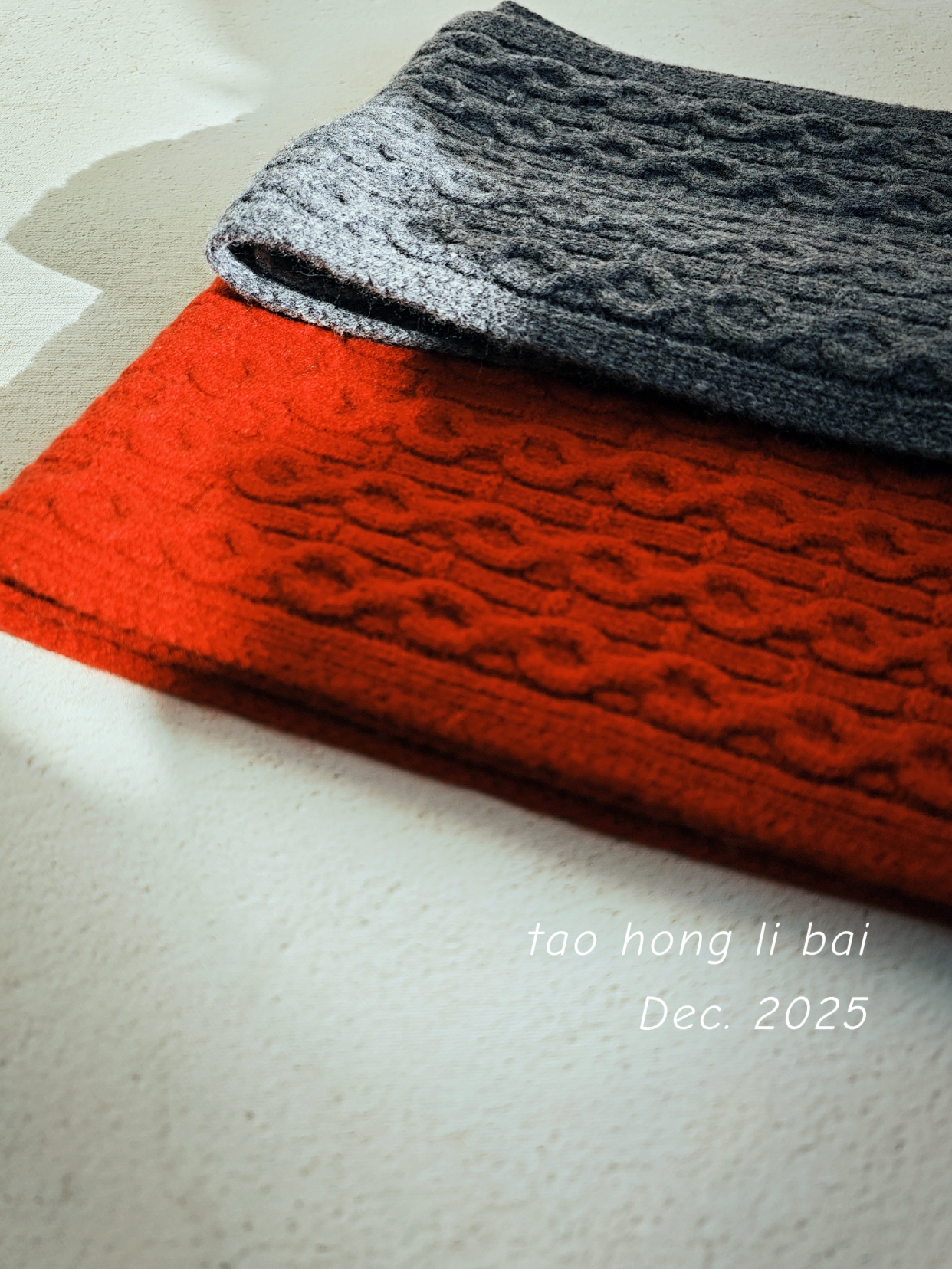 【秋冬精选】100%澳洲精选纯羊毛经典麻花英伦安可拉红复古围巾女冬季绞花围脖 165*22cm