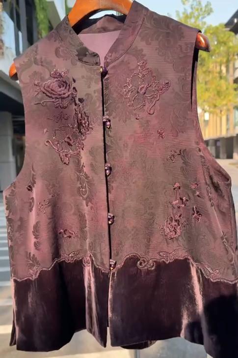 Famecoco范可儿秋款新中式马夹FAD6CA210 商品图0