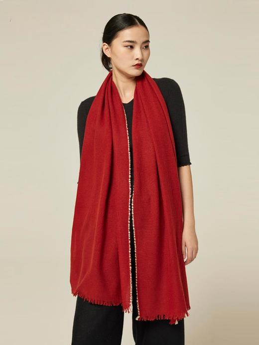 西藏手工氆氇羊绒围巾 商品图2