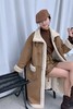 LNNNS 牛角扣皮毛一体加厚中长款外套 21748 商品缩略图0