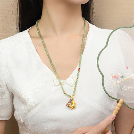 【新品首发】唐马-马上无事 古法金生肖马挂坠黄金足金吊坠【按克计价黄金1】MEMORA诗普琳GP2932 商品图8