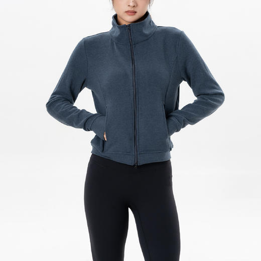 Gymicon能量符号 宽松高领德绒高领防风外套保暖修身显瘦健身跑步瑜伽运动外套女YAWT2588 商品图2