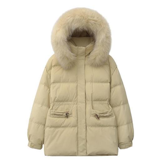 新国标90白鸭绒加肥加大码胖mm200斤中长款孕妇收腰羽绒服女2512 商品图4