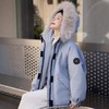 新国标90白鸭绒加肥加大码胖mm200斤中长款孕妇羽绒服外套女2515 商品缩略图3