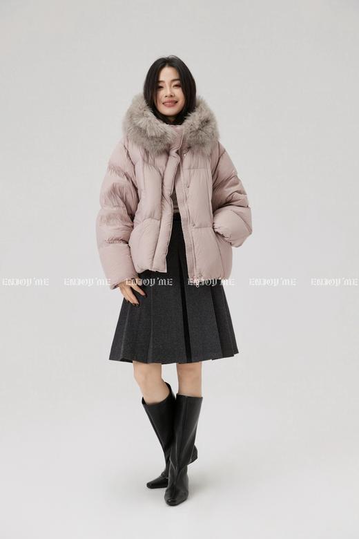 【门店同款】ENJOY冬季“暖冬软糖”连帽狐狸毛羽绒服 167695393 商品图7