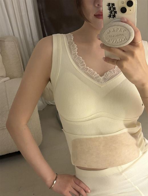 <曾小咸推荐>  蕾丝羊毛保暖背心（带胸垫） 日常109/件 商品图10