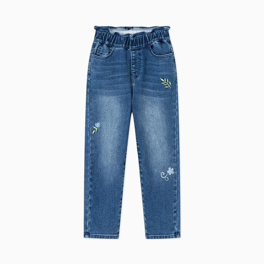 【秒】【专柜同款】MQD马骑顿童装女童加绒牛仔长裤中大儿童保暖裤子潮 商品图4